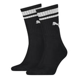 PUMA Unisex Sport-Socken, Vorteilspack - Crew Heritage, Pack, Tennis, Frottee-Sohle, Streifen