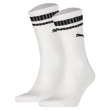 PUMA Unisex Sport-Socken, 2er Pack - Crew Heritage, Tennis, Frottee-Sohle, Streifen