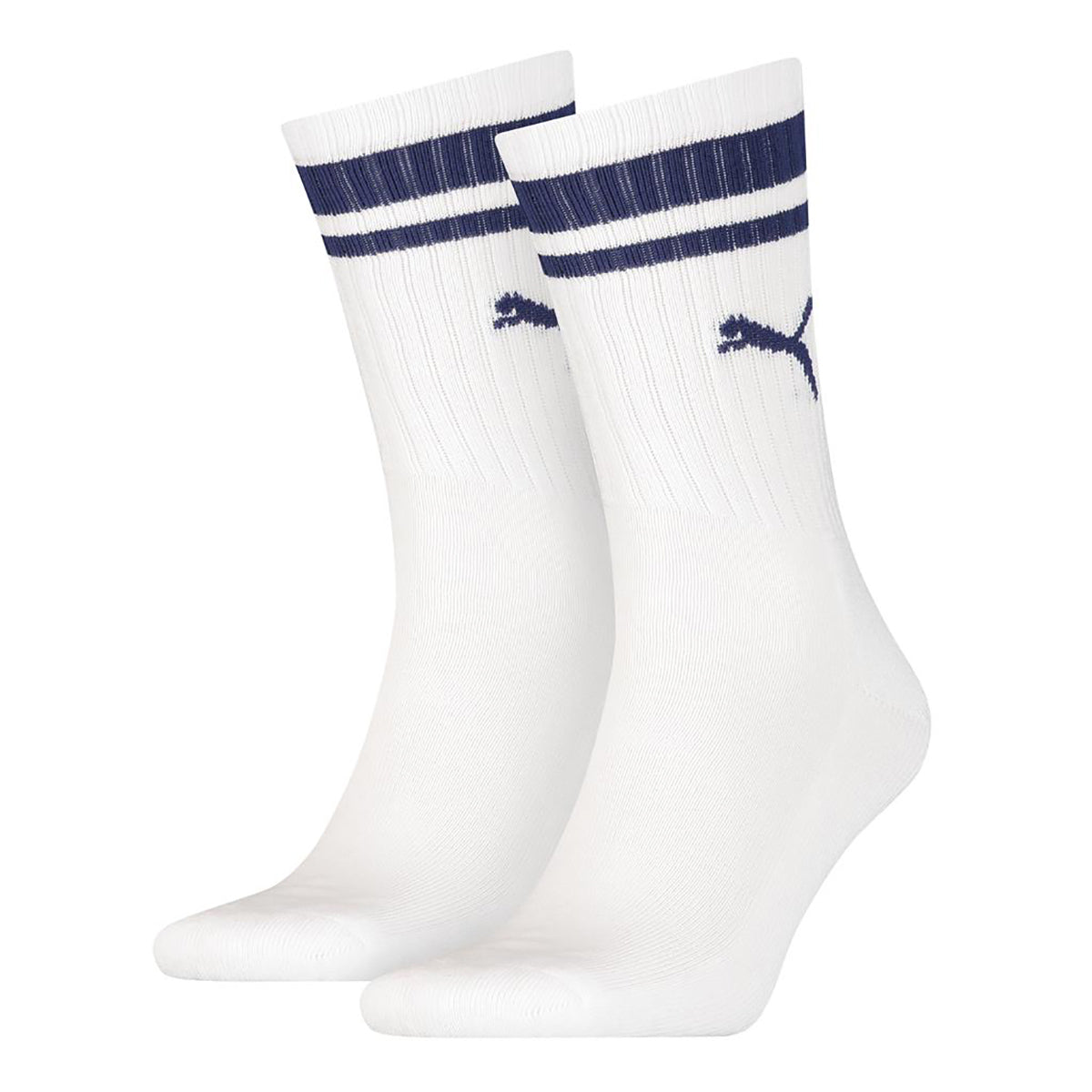 PUMA Unisex Sport-Socken, Vorteilspack - Crew Heritage, Pack, Tennis, Frottee-Sohle, Streifen