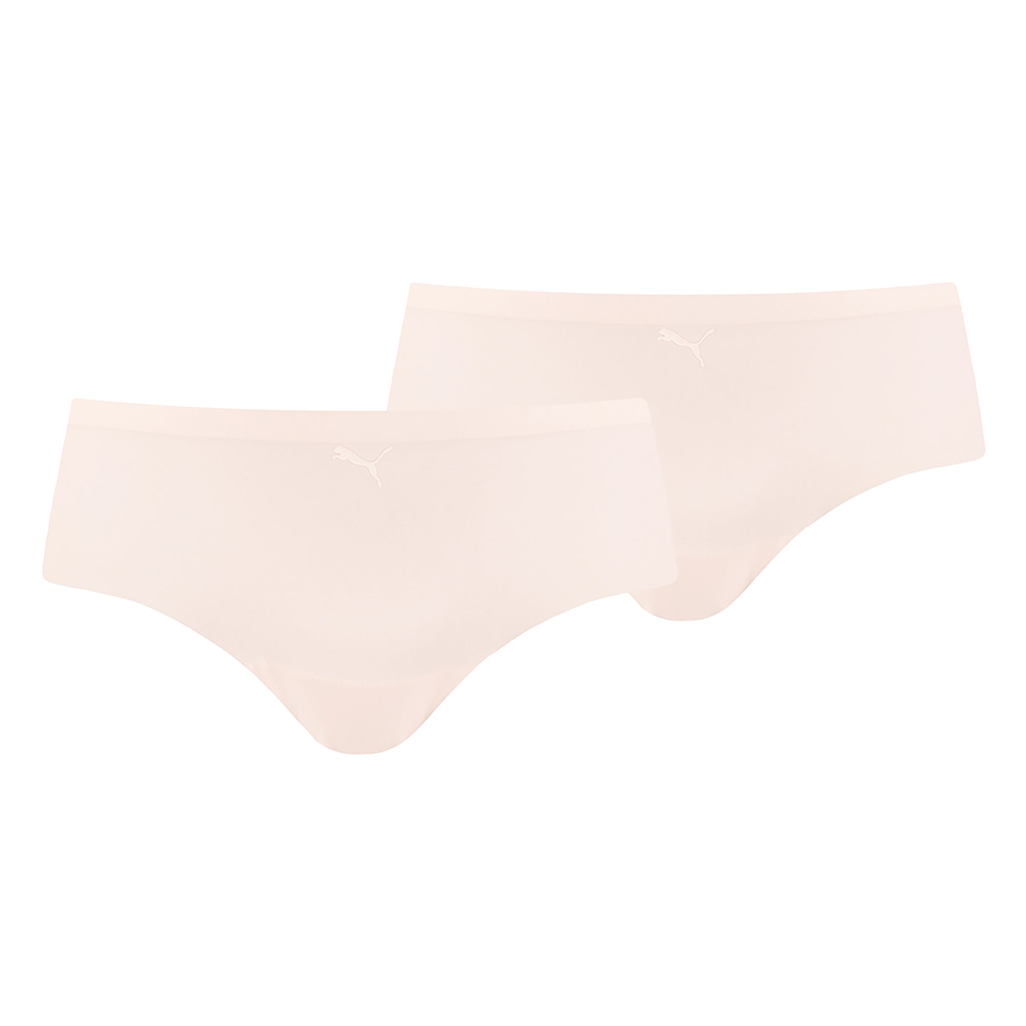 PUMA Damen Hipster, 2er Pack - Unterhose, nahtlos, Mikrofaser, einfarbig