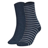 TOMMY HILFIGER Damen Socken, 2er Pack - Women's Patterned Styles