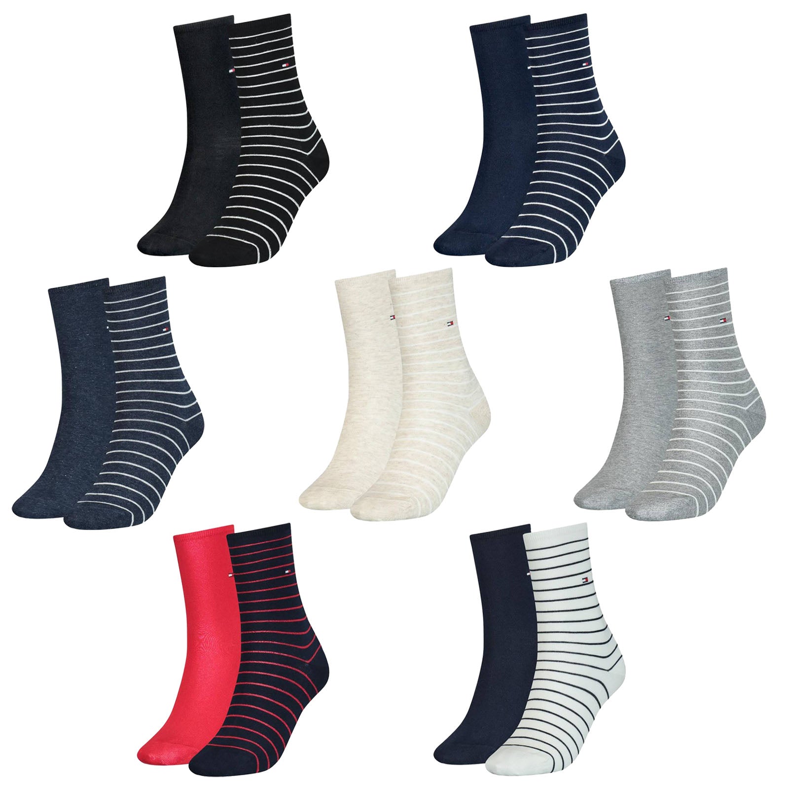 TOMMY HILFIGER Damen Socken im Pack - Women's Patterned Styles