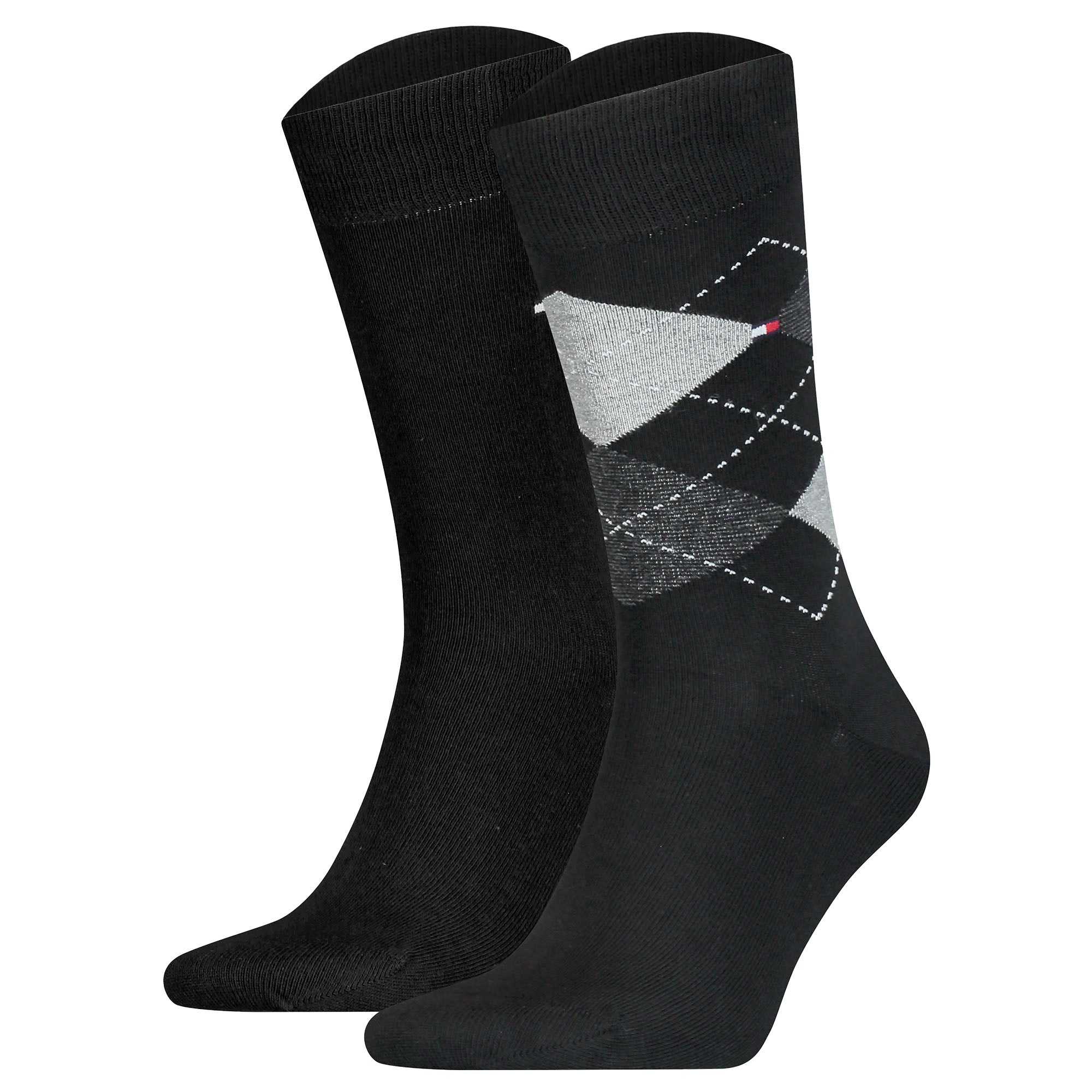 TOMMY HILFIGER Herren Socken, 2er Pack - Check Socks 2P, Raute