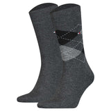 TOMMY HILFIGER Herren Socken, 2er Pack - Check Socks 2P, Raute