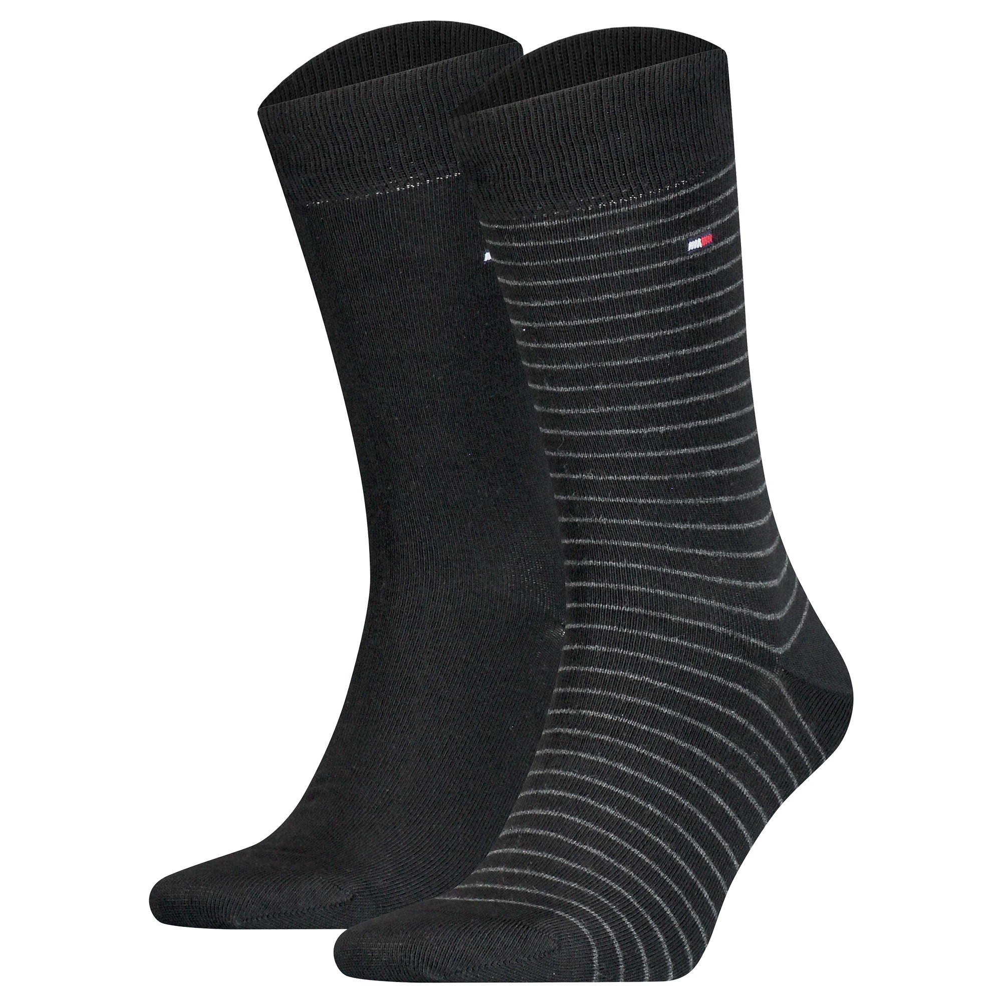 TOMMY HILFIGER Herren Socken, 2er Pack - Small Stripe Socks 2P, Streifen schmal