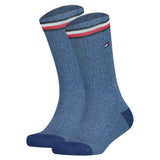 TOMMY HILFIGER Kinder Socken, 2er Pack - ICONIC SPORTS, Frottee-Sohle, 27-42