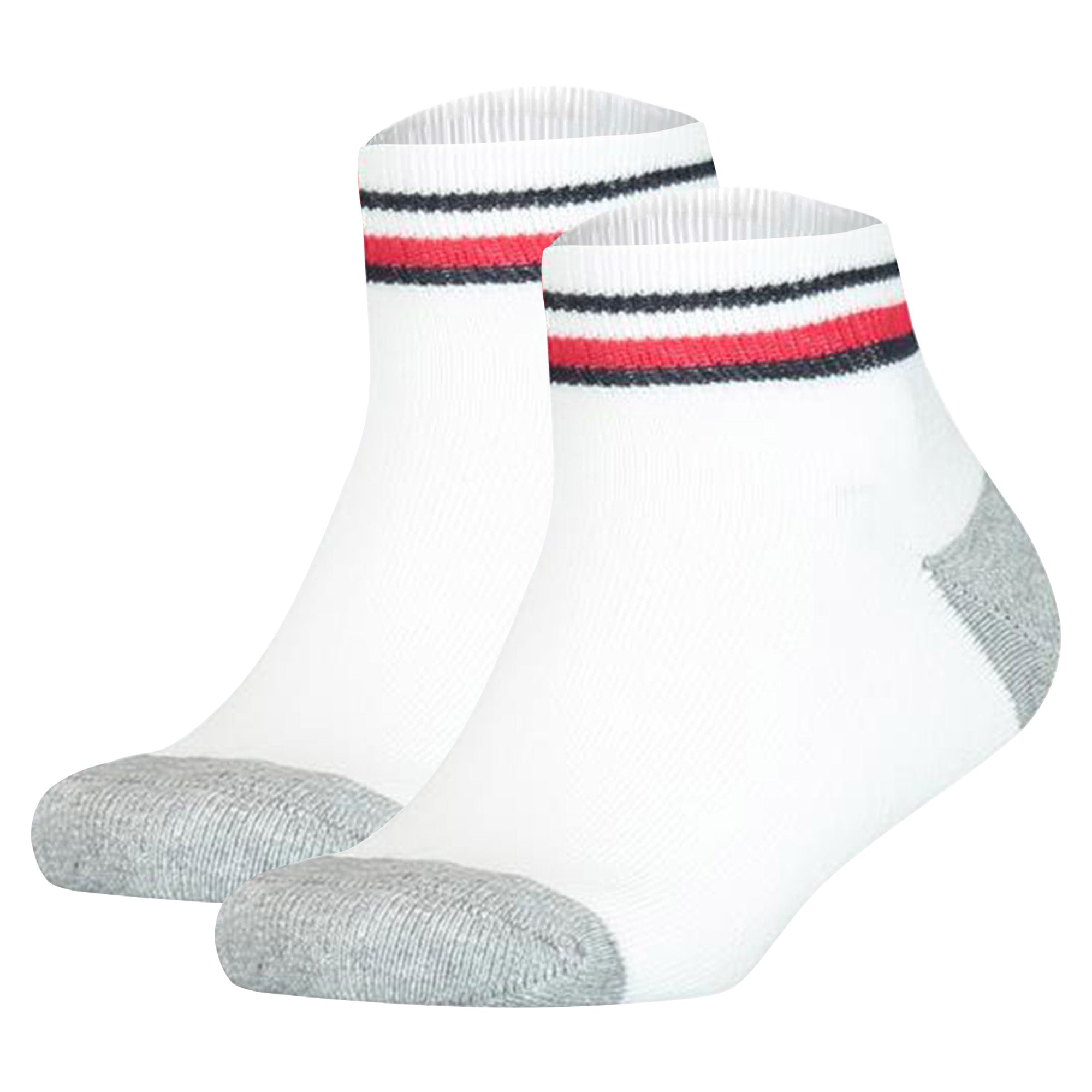 TOMMY HILFIGER Kinder Quarter-Socken, 2er Pack - ICONIC SPORTS, Frottee-Sohle