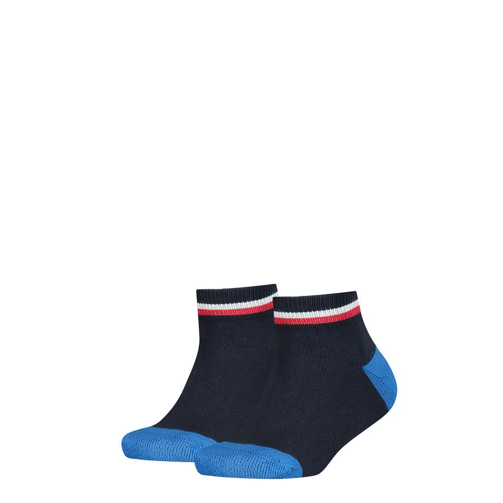 TOMMY HILFIGER Kinder Quarter-Socken im Pack - ICONIC SPORTS, Frottee-Sohle