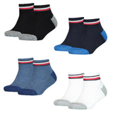 TOMMY HILFIGER Kinder Quarter-Socken im Pack - ICONIC SPORTS, Frottee-Sohle
