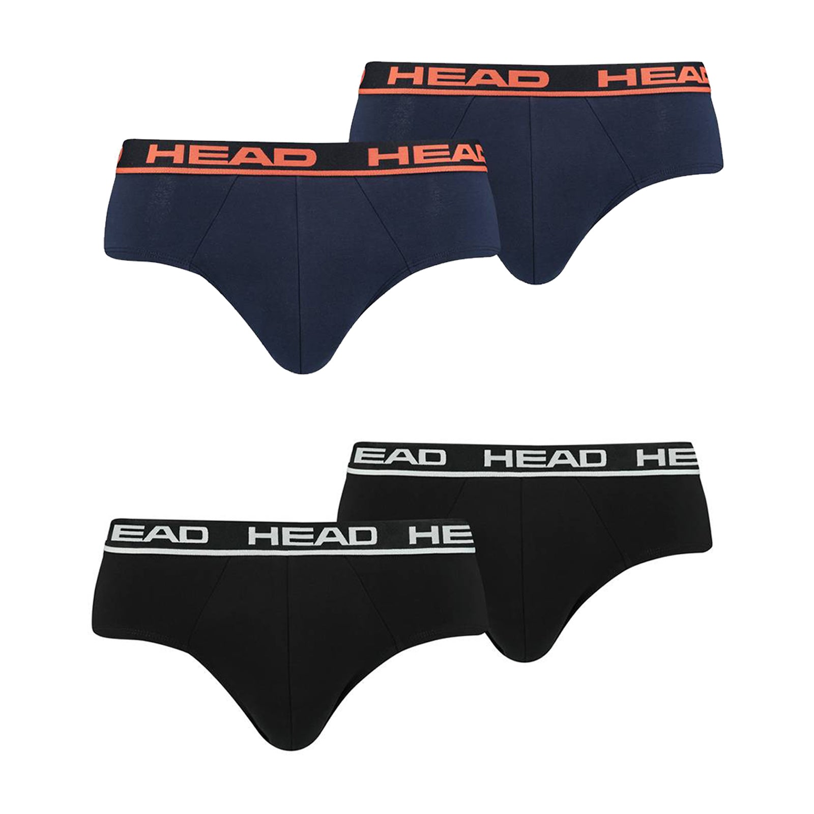 HEAD Herren Brief im Pack - Slip, Logobund, Cotton Stretch