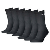 PUMA Unisex Sports Socks, 6-Pack - Sport Crew Socks, ECOM, Logo, plain