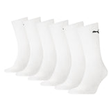PUMA Unisex Sports Socks, 6-Pack - Sport Crew Socks, ECOM, Logo, plain