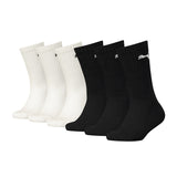 PUMA Kinder Socken, 6er Pack - Sport Junior ECOM, Rippbündchen, Logo