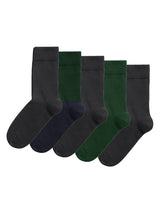 BJÖRN BORG Herren Socken, 5er Pack - Basic Kurzsocken, Essential Ankle Sock, einfarbig