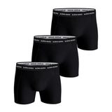 BJÖRN BORG men's boxer shorts, 3-pack - cotton stretch boxer trunks, cotton, logo waistband