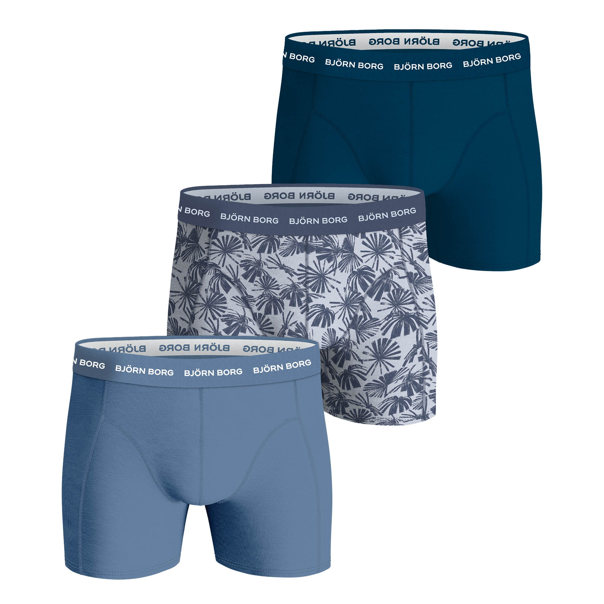 BJÖRN BORG Herren Boxershorts, 3er Pack - Cotton Stretch Boxer, Unterhose, Baumwolle