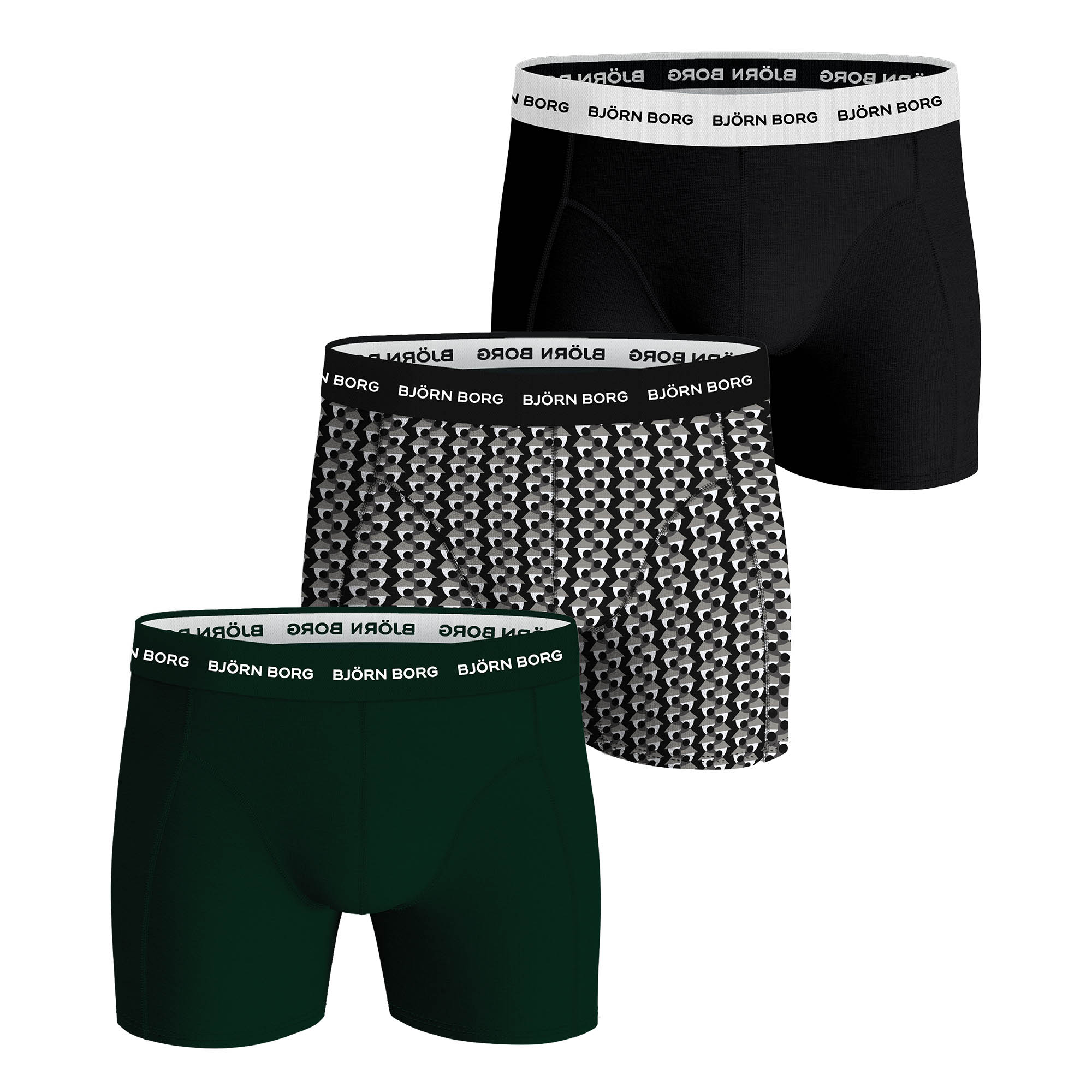 BJÖRN BORG men boxer shorts, 3-pack - Cotton Stretch Boxer, pants, cotton