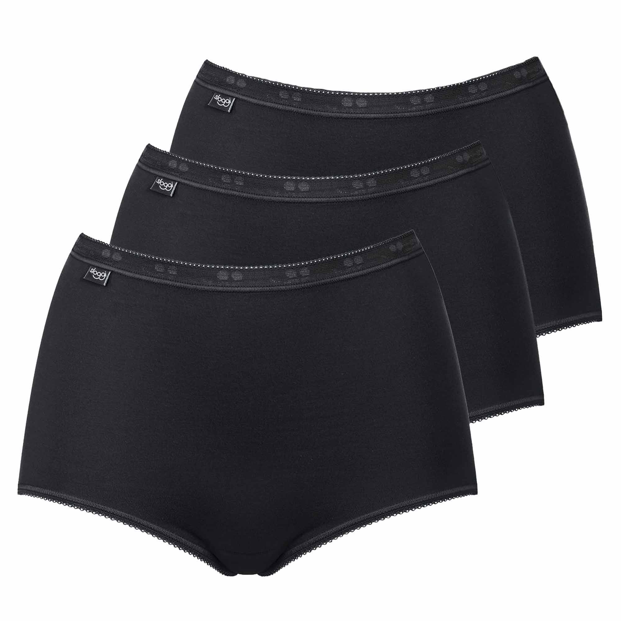 Sloggi Damen Slips Maxi im Pack - Basic+, Vorteilspack, einfarbig