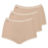 Sloggi Damen Slip Maxi, 3er Pack - Basic+, einfarbig