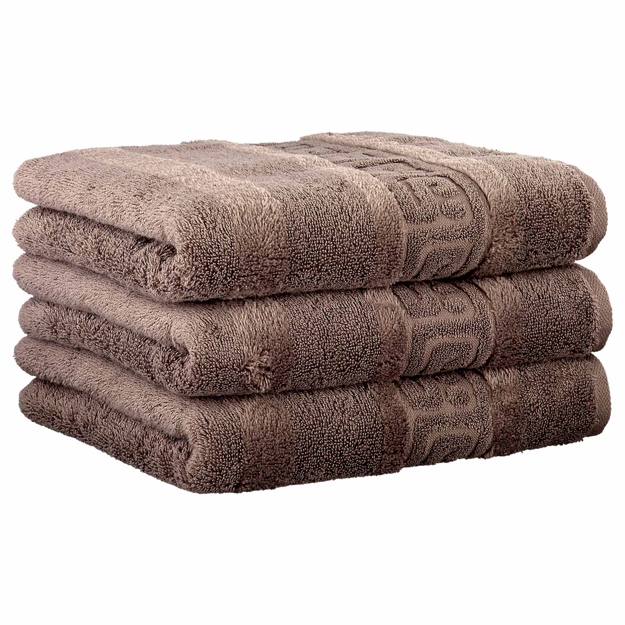 CAWÖ Handtuch, 3er Pack - C Noblesse, Walkfrottier, Baumwolle