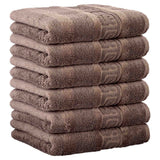 CAWÖ Gästetuch, 6er Pack - C Noblesse, Walkfrottier, Baumwolle