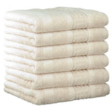 CAWÖ Gästetuch, 6er Pack - C Noblesse, Walkfrottier, Baumwolle