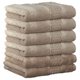 CAWÖ Gästetuch, 6er Pack - C Noblesse, Walkfrottier, Baumwolle