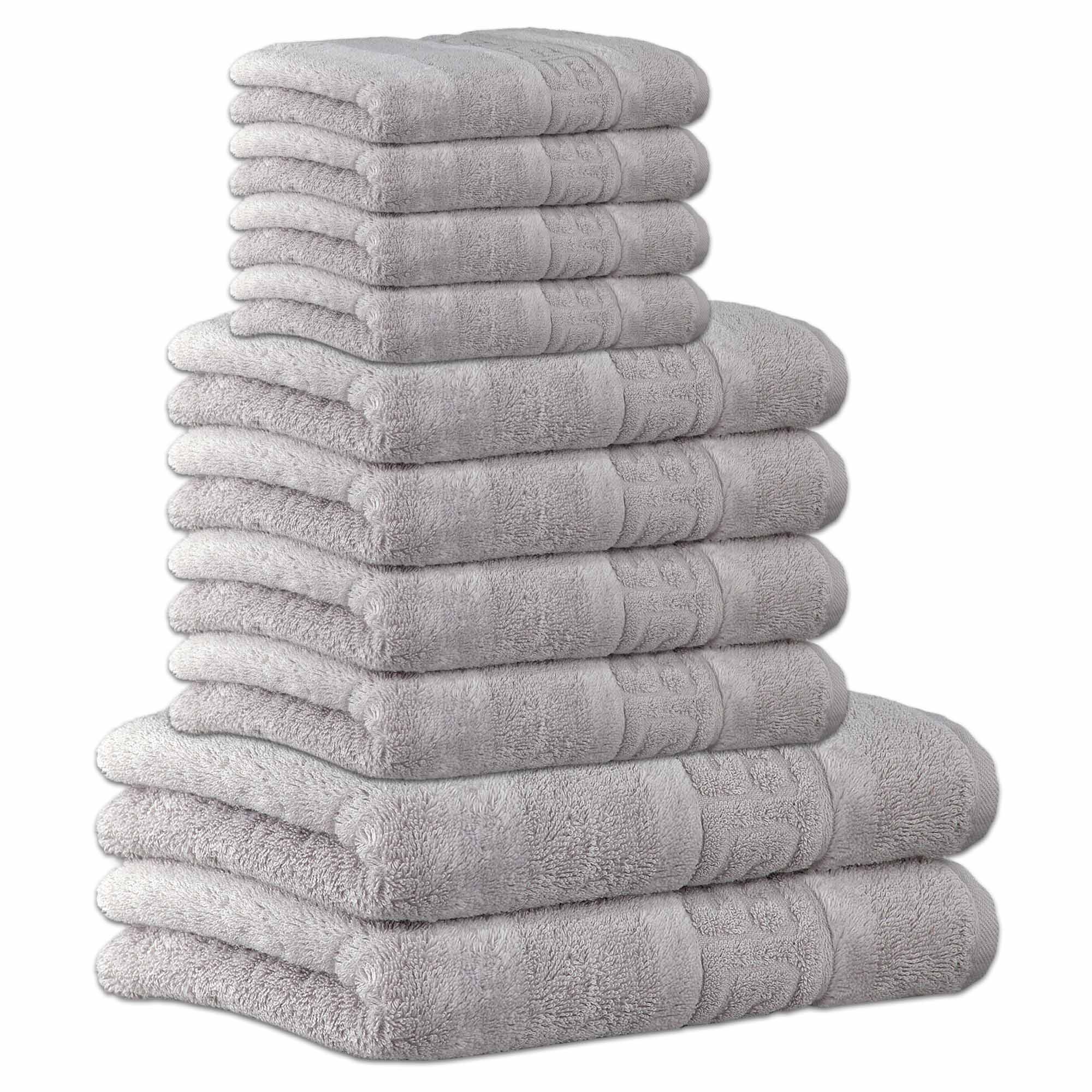 CAWÖ Handtuch Set, 10-tlg. - C Noblesse, 2x Duschtuch, 4x Handtuch, 4x Gästetuch