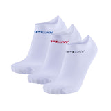REPLAY Unisex Sneaker Socks, 3-Pack - Short Socks, Cotton, Logo, solid color, short