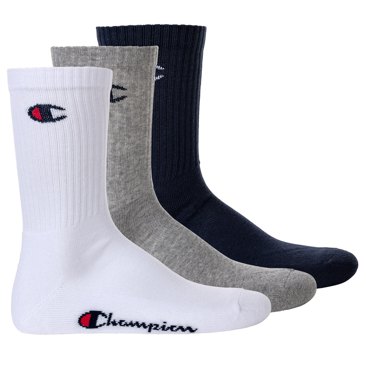 Champion Unisex Socken, 3 Paar - Crew Socken Basic