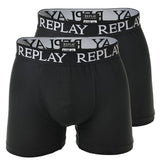 REPLAY Herren Boxer Shorts, 2er Pack - Trunks, Cotton Stretch