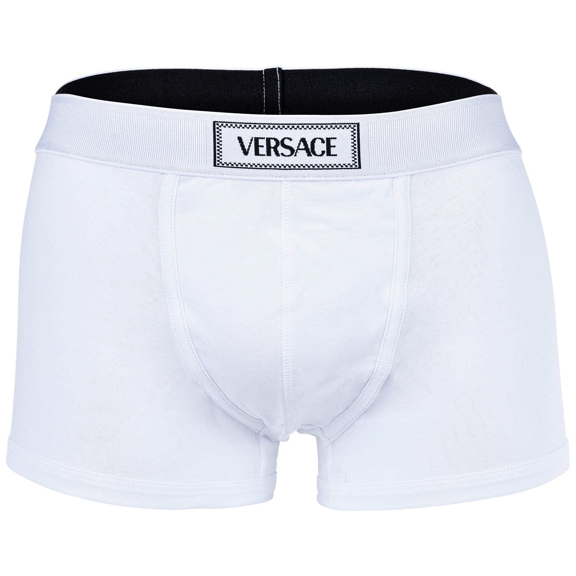 VERSACE Herren Boxershorts - CANETE, Short Trunks, Stretch Cotton, Logo, einfarbig