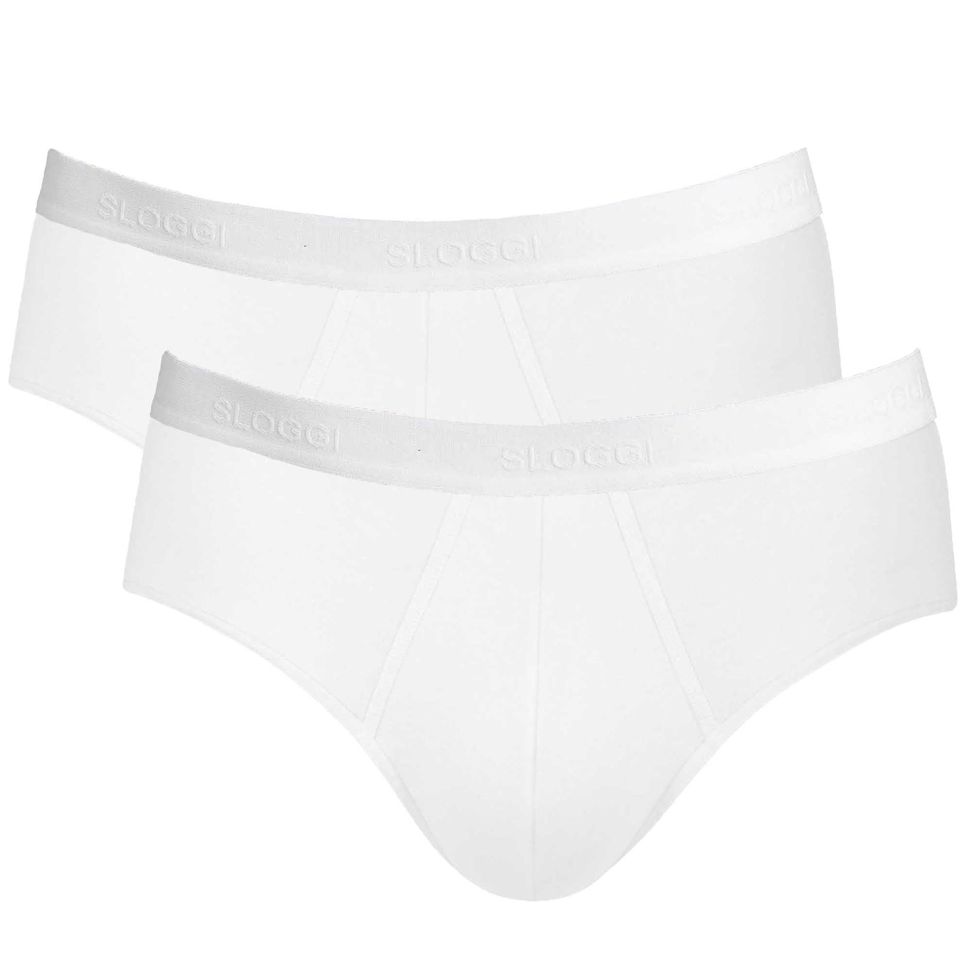 Sloggi Herren Slips, Multipack - 24/7 Midi, Unterwäsche, Unterhose, Baumwolle, Logo, einfarbig