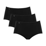 Sloggi Damen Midi, 3er Pack - 24/7 Cotton, einfarbig