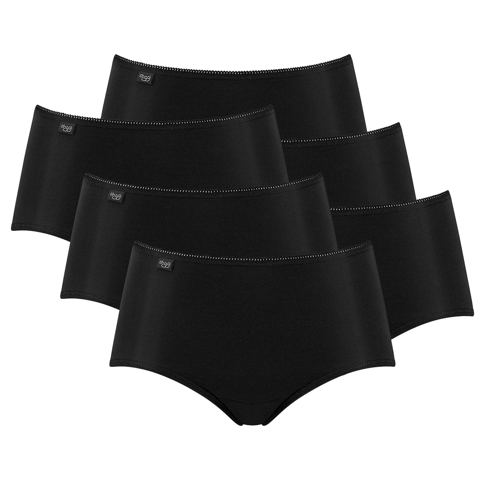 Sloggi Damen Slip Midi, 6er Pack - 24/7 Microfibre, einfarbig