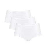 Sloggi Ladies Slip Midi, Pack of 3 - 24/7 Microfibre, monochrome