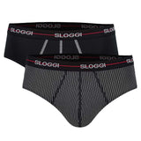 Sloggi Herren Slips 2er Pack - Start midi C2P box, Baumwolle