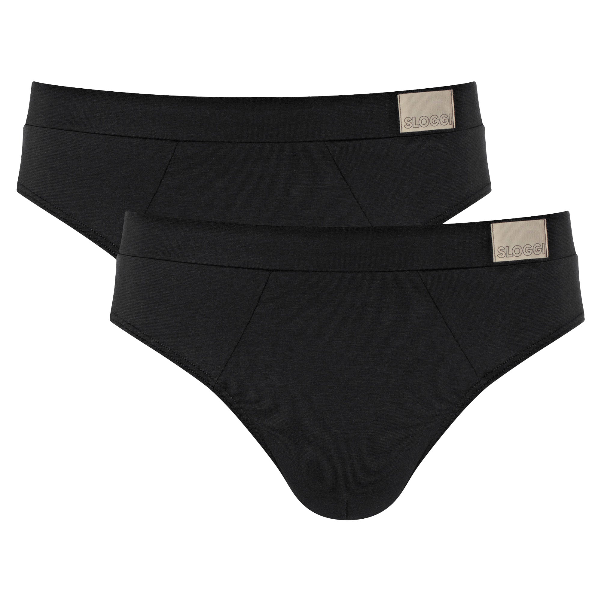 Sloggi Herren Slips, 2er Pack - GO Natural Brief C2P, Unterhose, Cotton Stretch