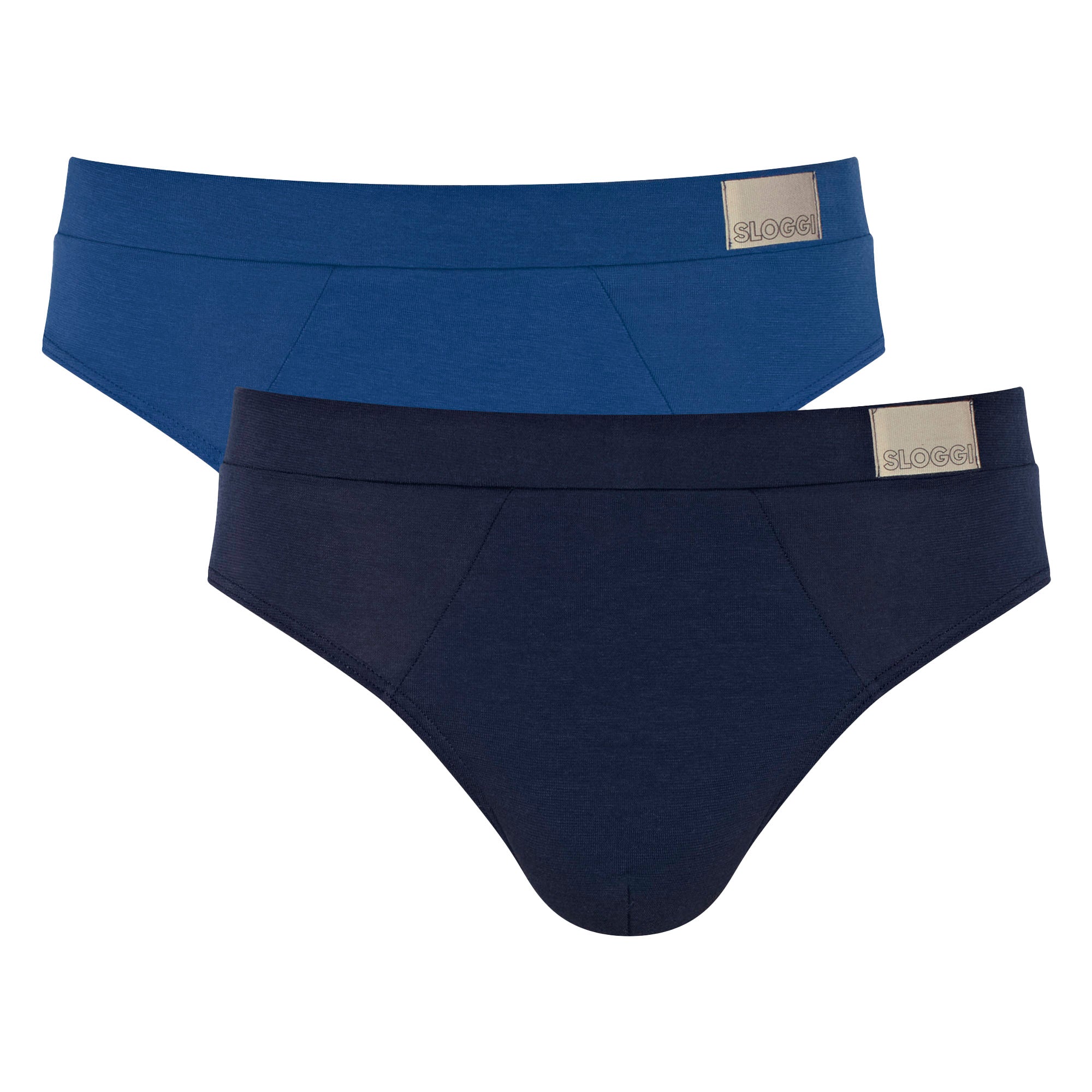 Sloggi Herren Slips, 2er Pack - GO Natural Brief C2P, Unterhose, Cotton Stretch