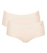 Sloggi Damen Shorts, 2er Pack - Zero Microfibre 2.0 Shorts, Mikrofaser, einfarbig