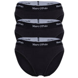Marc O Polo Damen Slips, 3er Pack - Brief, Logobund, Organic Cotton Stretch