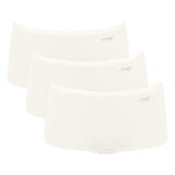 Sloggi Damen Pantys, 3er Pack - GO Crush Short C3P, Unterhose, Stretch-Baumwolle