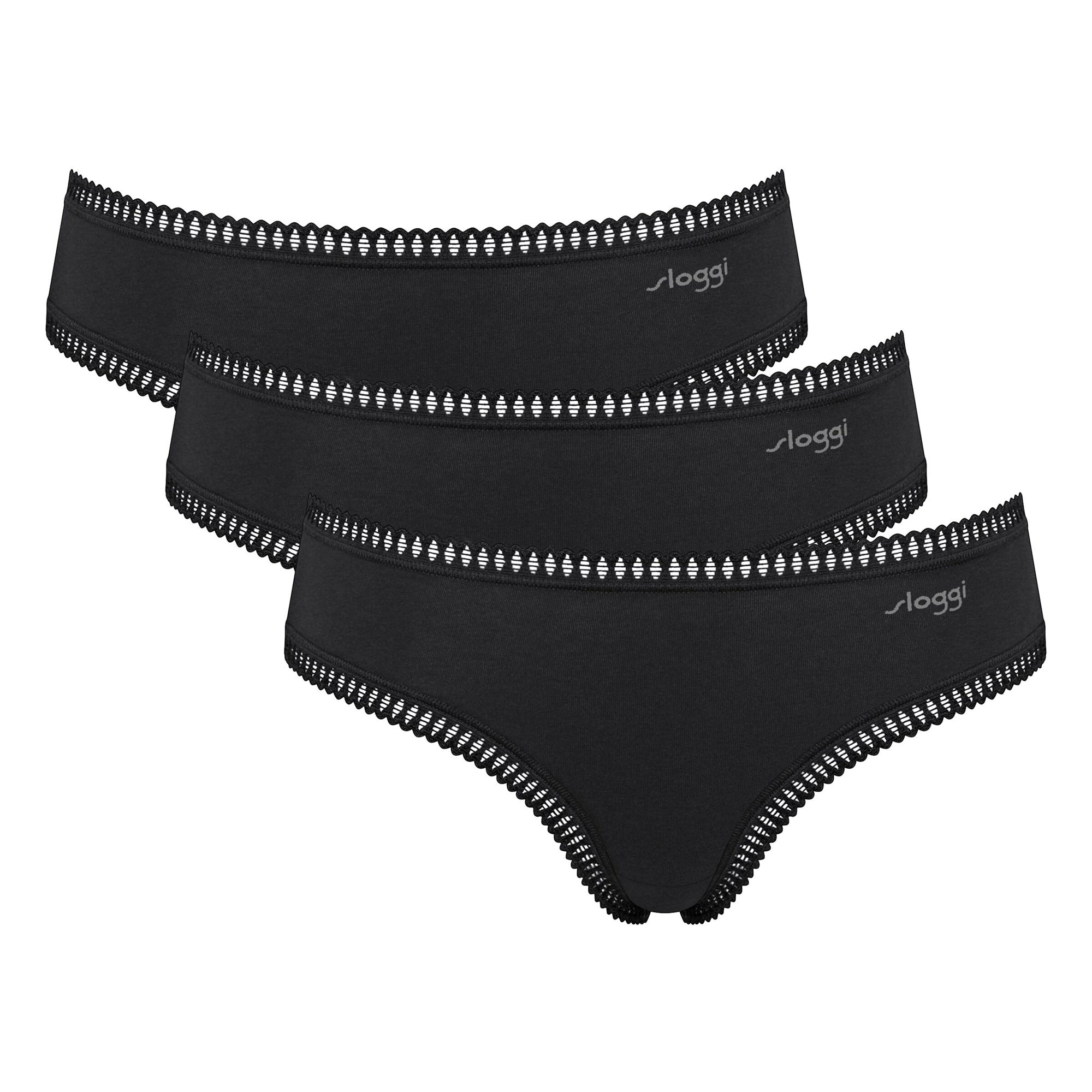 Sloggi Damen Hipster-Slips, 3er Pack - GO Crush Hipster C3P, Unterhose, Stretch-Baumwolle