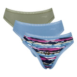 Sloggi Damen Slips, 3er Pack - GO Crush High Leg C3P, Unterhose, Stretch-Baumwolle
