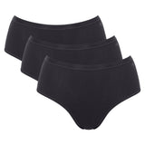 Sloggi Damen Slips, 3er Pack - GO Daily Cotton Midi 3P, Unterhose, Stretch-Baumwolle