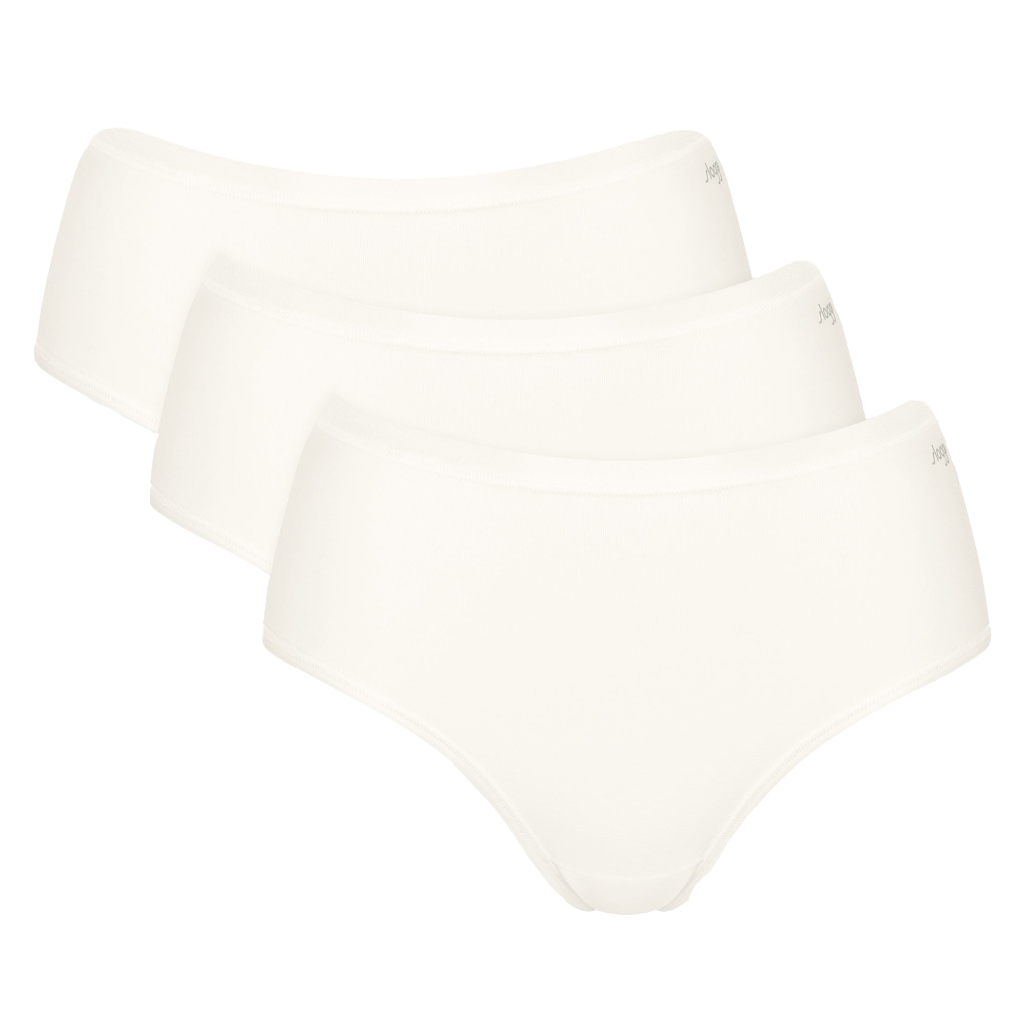 Sloggi Damen Slips, 3er Pack - GO Daily Cotton Midi 3P, Unterhose, Stretch-Baumwolle