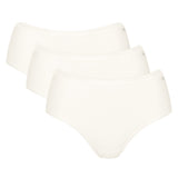 Sloggi Damen Slips, 3er Pack - GO Daily Cotton Midi 3P, Unterhose, Stretch-Baumwolle