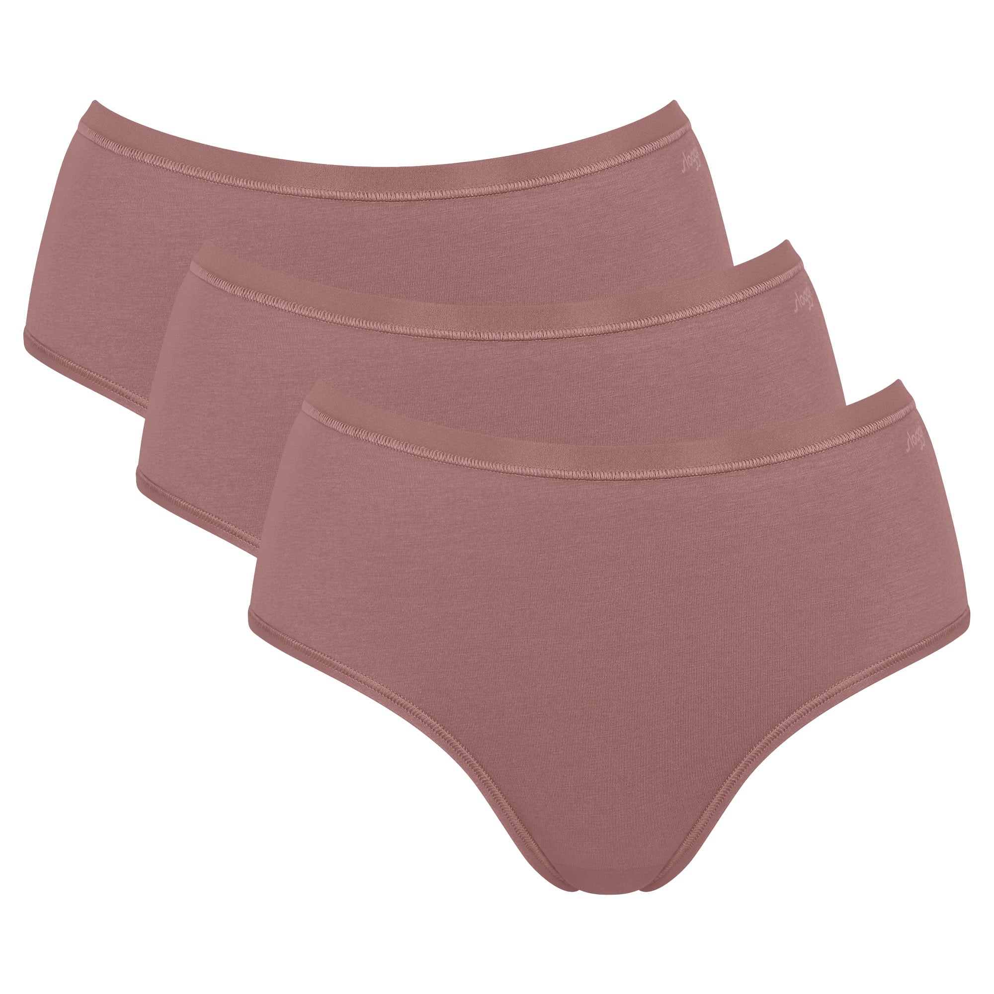 Sloggi Damen Slips, 3er Pack - GO Daily Cotton Midi 3P, Unterhose, Stretch-Baumwolle