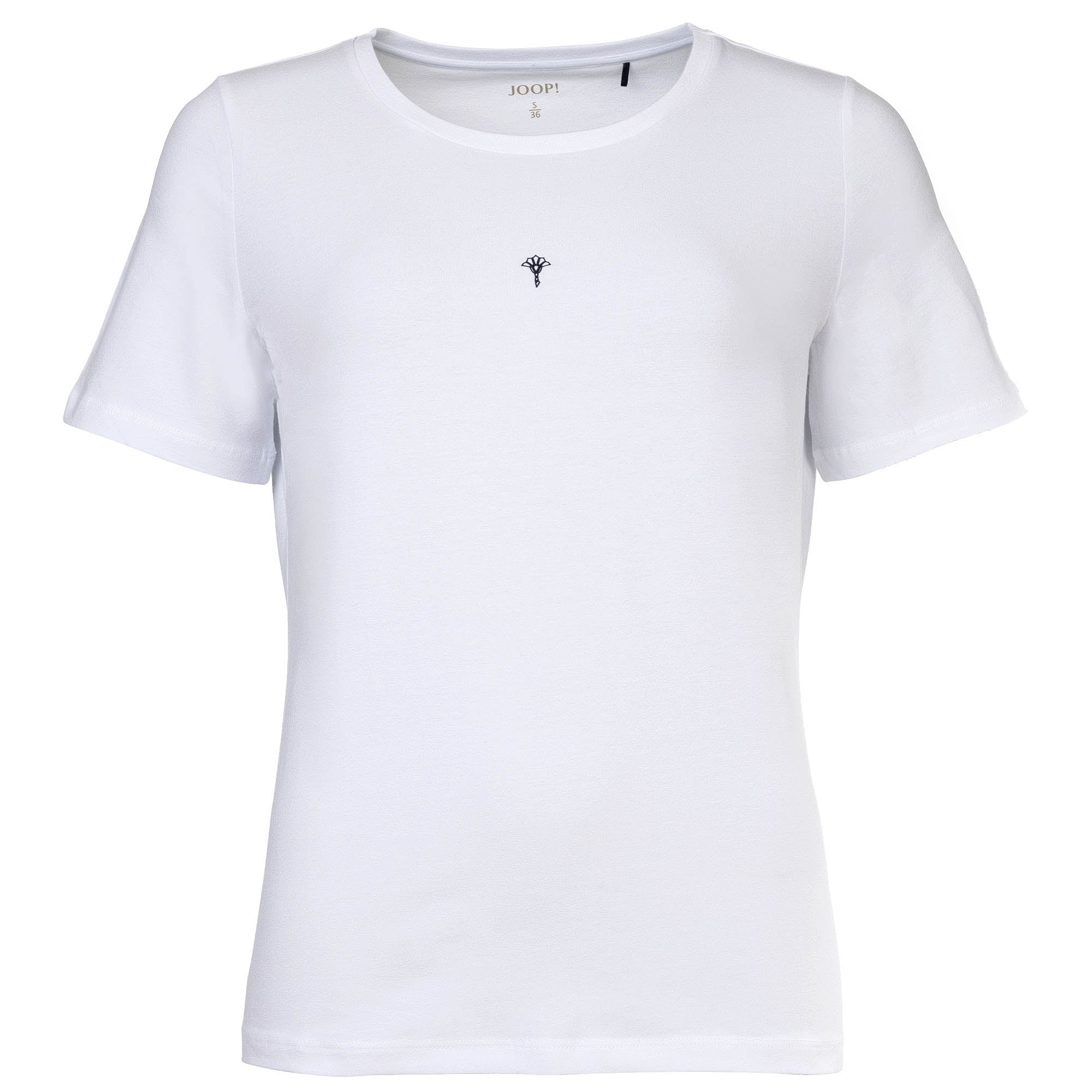 JOOP! Damen T-Shirt mit Logo-Print - Cosy, Kurzarm, Rundhals, Cotton Stretch