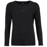 JOOP! Damen Langarmshirt mit Logo-Print - Cosy, Longsleeve, Rundhals, Cotton Stretch